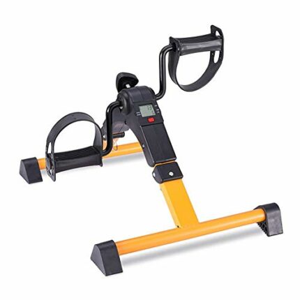 LUNEZY Folding Mini Exercise Bike Portable Home Pedal Exerciser Rehabilitation Training Machine