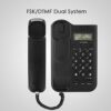 Universal Corded Phone Desktop Wall Mount Wired Telephone DTMF/FSK Mode Corded Phone with Speakerphone and Caller ID/Call Waiting for Home Office