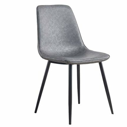 dining chair Kitchen Dining Room Furniture Chairs Modern PU Leather High Back Padded Soft Seat Dining Chair For Office Lounge Dining Kitchen Bedr