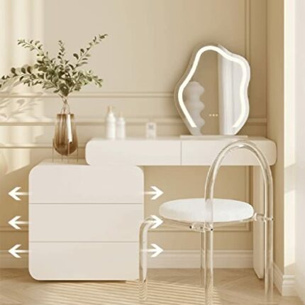 CZDYUF Bedroom Furniture Cabinet Table Acrylic Chair Combination Home Apartment Dresser