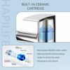 [Bath Shower Tap] Hapilife Waterfall Bathroom Water Filter Mixer Tub Tap Chrome with Handheld Shower Head