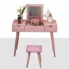 BVDSG Dressing Table Small Apartment Mini Bedroom Economy Nordic Simple Flip Makeup Table