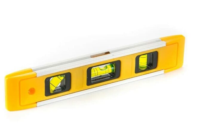 Spirit Level Magnetic - Small, Unbreakable and Magnetic Torpedo Level with 2 Level Bubbles - Boat Level - Scaffold Level for Builders, Home DIY,