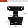 NMD&LR TV Wall Bracket Mount, Tilt & Swivel TV Holder Rack 14-24 Inch, VESA 75 * 75mm or 100 * 100mm, 15KG Max Weight Capacity