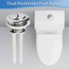 Toilet Flush Button, 2 Pack Toilet Flush Button Replacement, 38mm Dual Flush Toilet Push Button, Push Button Toilet Flush for Bathroom Toilet Rep