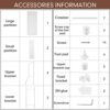 Chunful 3 Tier Over The Toilet Storage 3 Shelf Bathroom Organizer Over Toilet 63 x 27 x 10 Inches Over The Toilet Shelf Stable Freestanding Multi