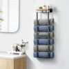 Towel Racks for Bathroom Wall Mounted | Space-Saving Towel Holder with Shelf | Durable Stainless Steel Construction | Easy Installation | Modern