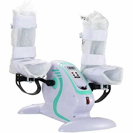 LUNEZY Motorized Electric Pedal Exerciser, Fitness Exercise Bike for Hand, Arm, Knee & Leg, Mini Rehabilitation Training Bicycle Cycling Rehab Eq