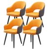 dining chair Kitchen Dining Room Furniture Chairs Kitchen Dining Chairs Set Of 4 Modern PU Leather Hollow Out Back Padded Soft Seat Living Room C