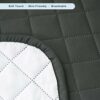 SU SUBRTEX Strench Sofa Cover Reversible Furniture Protector with Elastic Strap for Livingroom Non-Slip Washable Couch Chair for Pets Kids Childr