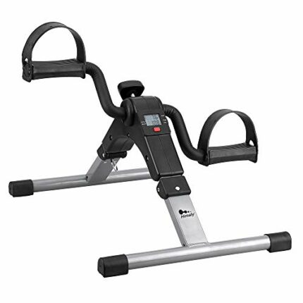 Folding Mini Pedal Exercise Bike Portable Home Workout Office Exerciser Bike Gym Equipment Fitness Leg Foot Arm Under Desk Sitting Down Stepper T