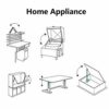 Tnfeeon Sofa Controller Electric Recliner Chair Sofa 2 Button 5 Pin Hand Switch Remote Controller for Recliner Chair Home Appliance