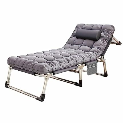 Cachpib Sun Loungers Folding Garden Chair Sunloungers Adjustable Recliner Chairs Sunbed Multi Angle Beach Chair Deck Chair for Beach Lawn Camping