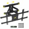 TV Wall Bracket Mount Swivel FORGING MOUNT Adjustable Sliding Moveable Full Motion TV Mount Extendable Tilt Heavy Duty TV Bracket for 37-75 inch