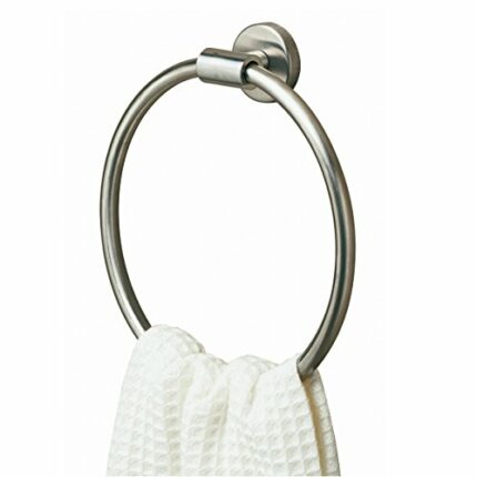 Tiger Boston Towel Ring, Stainless Steel Brushed, 21.3 x 22.8 x 6.3 cm