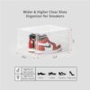 AZ Shi Kong Shoe Storage Box, 8 Packs Clear Plastic Shoe Boxes Stackable, Shoe Organizer with Magnetic Door, Shoe Containers and Sneaker Storage