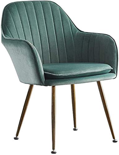 Modern Kitchen Dining Room Chairs Dining Chairs Velvet Armchairs With Legs And Metal Back For Living Room Bedroom Kitchen Furniture (Color : Ligh