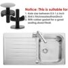 Ouligay 3 Pcs Sink Hole Cover Sink Sink Overflow Cap Tap Hole Stopper Kitchen Sink Hole Cover Bath Tap Cover Accessories For Home Kitchen And Bat