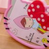 VNSPORT Desk Mirror, Kitty Cat Shape-Kawaii &Vanity Makeup Mirror for You in Bathroom or Bedroom- Pink, Birthday Gift for Hello Kitty Fans