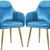 dining chair Kitchen Dining Room Furniture Chairs Kitchen Dining Chair Set Of 2 Modern Kitchen Living Room Reception Leisure Armchair with Metal