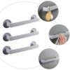 BESPORTBLE 3pcs Shoes Rack Wall Mounted Slipper Rack Door Back Shoes Holder Shoes Hangers Slipper Storage Organizer for Home Bathroom Grey