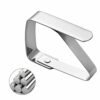 8 Pieces Adjusting Tablecloth Clips, Stainless Steel Metal Tablecloth Clamps, Table Cloth Holders for Outdoor and Indoor Furniture, Table Cloth C