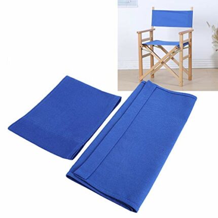 Fdit Chair Canvas Cover, 1 Set Director Chair Canvas Replacement Seat Cloth Removable Washable Back Cotton Canvas Stool Protector Furniture Acces