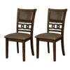 AA Warehousing Aiken Side Chair, Rustic Walnut/Espresso