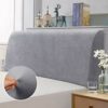TAOCOCO Bed Headboard Covers, King Size Headboard Covers,Velvet All-inclusive Elastic Headboard Protection Cover for King/Double Bed,Grey Headboa