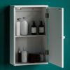 Bath Vida Priano Bathroom Cabinet Single Wall Mounted Storage Cupboard Shelf, White