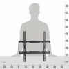 RICOO TV Wall Bracket Mount fixed flat approx 26-55 Inch LED LCD OLED Screens F0144 Universal for VESA 200x200-400x400 Black