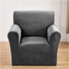 Thick Velvet Sofa Covers 1 2 3 4 Seater Super Stretch Plush Sofa Slipcovers with Non Slip Straps Couch Cover for Dogs Cat Pet Friendly Elastic Fu