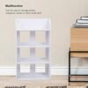 Carved Shoe Cabinet, 4 Tiers White Corner Shoe Cabinet Modern Multifunctional Hollow Carved Shoes Rack Wood Shoes Storage Rack Organising Shelf f