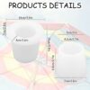 2Pcs Table Umbrella Hole Ring Plug, Outdoor Pool Umbrella Sleeve Stabilizer Cone Wedge, Silicone Umbrella Table Ring Hole Insert for 2-2.5 Inch T
