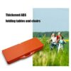Wgwioo Outdoor Folding Table And Chairs Set Siamese with 4 Seats, Garden Furniture Sets, Aluminum Alloy Portable Camping Chairs for Picnic