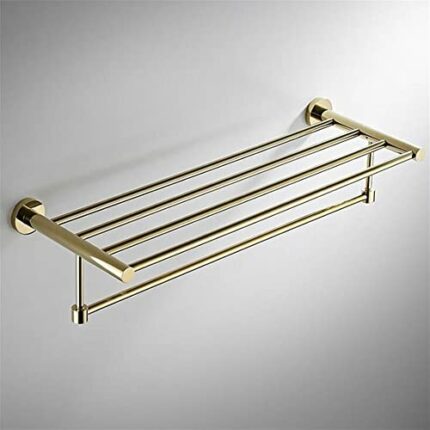 HIGOH Towel Racks,Bathroom Towel Rack Wall Mounted Towel Holder,Bathroom Hardware,Brass Towel Rack,Towel Bar,Towel Holder