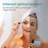 Wall Mounted Illuminated Led Bathroom Mirror with Demister, Dimming Function, and Touch Sensor Switch for Makeup Cosmetic Shaving, Led+antifog+ti