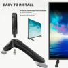 TV Base Pedestal Feet Table Top TV Stand Mount Legs with Weight Capacity 99Lbs, Mounting Holes Distance 2.16in/5.5cm or Within 1.77in/4.5cm TV Pe