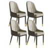 dining chair Kitchen Dining Room Furniture Chairs Dining Chairs Set Of 4 Kitchen Living Room Chairs Modern Leather High Back Soft Seat Lounge Cha