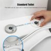 Upgrade Toilet Seat Fixings Quick Release, Ancable Universal Toilet Seat Top Fittings Quick Release Toilet Seat Hinges for WC Toilet Blind Holes