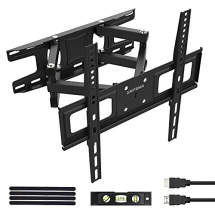 GRIFEMA GB1004-1 TV Wall Bracket for 26"-65" Screens, Swivel Tilt TV Wall Mount, up to 35kg, Max VESA: 400x400mm