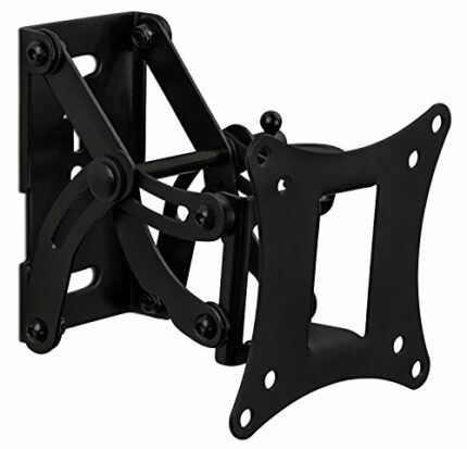 Mount-It! TV Wall Mount, Universal Fit for 19, 20, 24, 27 Inch TVs and Computer Monitors, Full Motion Tilt and Swivel, VESA 75, 100 Compatible, 6