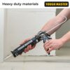 TOUGH MASTER Caulking Gun Professional Sealant Gun Adhesive Application Gun for 310 ml Cartridges Caulks, Sealants, Silicones, Durable Heavy Duty