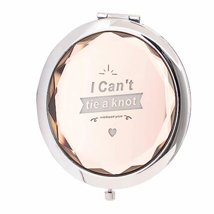 Soinos Pack of 6 Makeup Mirror for Wedding Parties and Bridesmaids Proposal Gifts - Compact, Portable and Perfect for On-The-Go Glam!