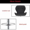 DINGZZ Bar Stools High Stool Vintage Bar Stool Iron Art High Back Bar Stool Kitchen Breakfast Suitable for Family and Business Dining Chair