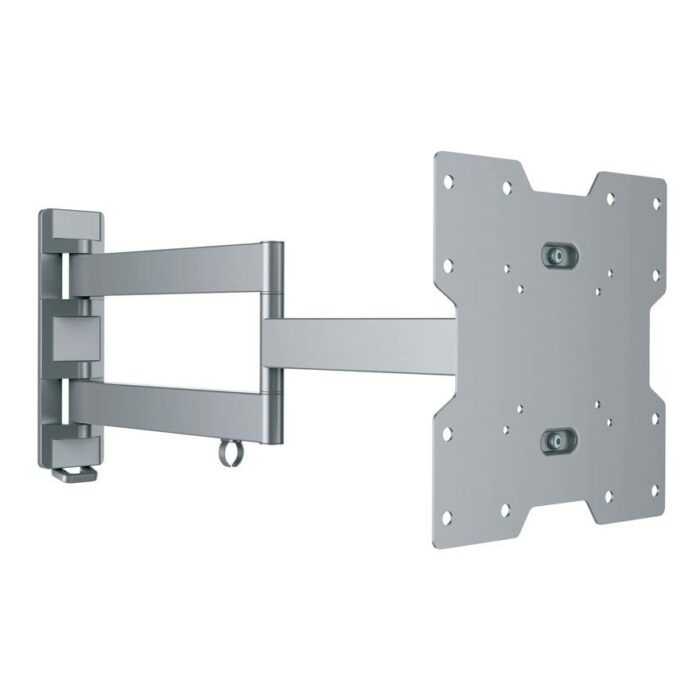 Intec brackets -Silver Extra Long Reach (610mm) Slim Fitting Swivel & Tilt TV Wall Mount Bracket for 28-48" Screens (MAX VESA 200x200). Strong 35