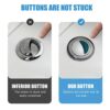 Toilet Flush Buttons Replacement Compatible with Ideal Cistern Tank, Ancable Replacement Dual Double Flush Oval Push Button for Ideal Cistern Tan