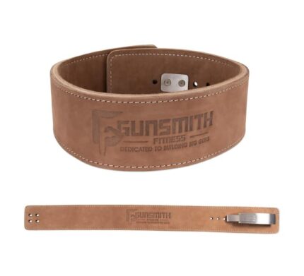 Gunsmith Fitness Weight Lifting Belt – Shibusa Genuine Leather Handmade Back Support Lifting Belts for Men & Women – Bodybuilding, Squats & Power