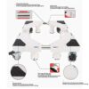 TWDYC Washing Machine Base Bracket Movable And Adjustable Refrigerator Base 4 Feet 4 Wheel Air Conditioning Base