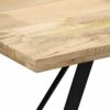 vidaXL Solid Mango Wood Dining Table Kitchen Dinner Living Room Furniture Computer Study Desk Workstation Stand 140x80x76cm